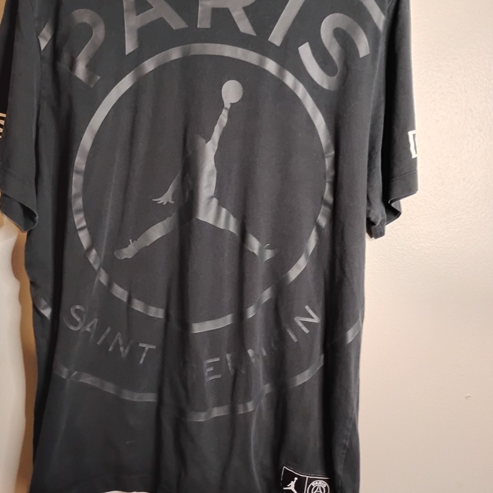 Michael Jordan St.Germain Paris  Air Hang Print, Mens Large Black T, #23 #Goat - Picture 3 of 10